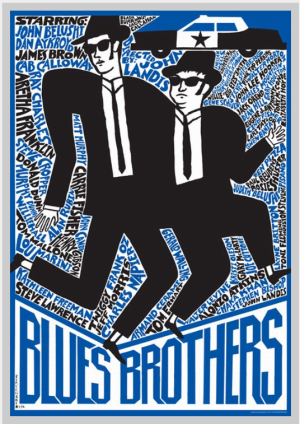 blues brothers couleur bleue