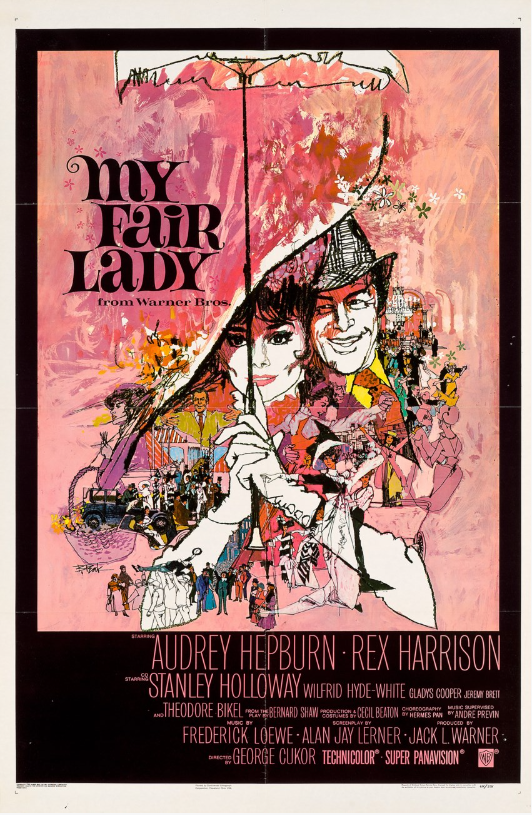 affiche de film My Fair Lady de Bob Peak