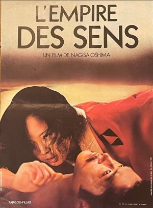 Affiche du film L’Empire des sens de Nagisa Oshima avec Eiko Matsuda et Tatsuya Fuji Movie poster of In the Realm of the Senses directed by Nagisa Oshima starring Eiko Matsuda and Tatsuya Fuji
