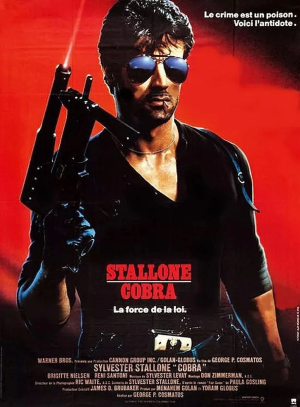 Affiche officielle du film Cobra (1986), réalisé par George P. Cosmatos.