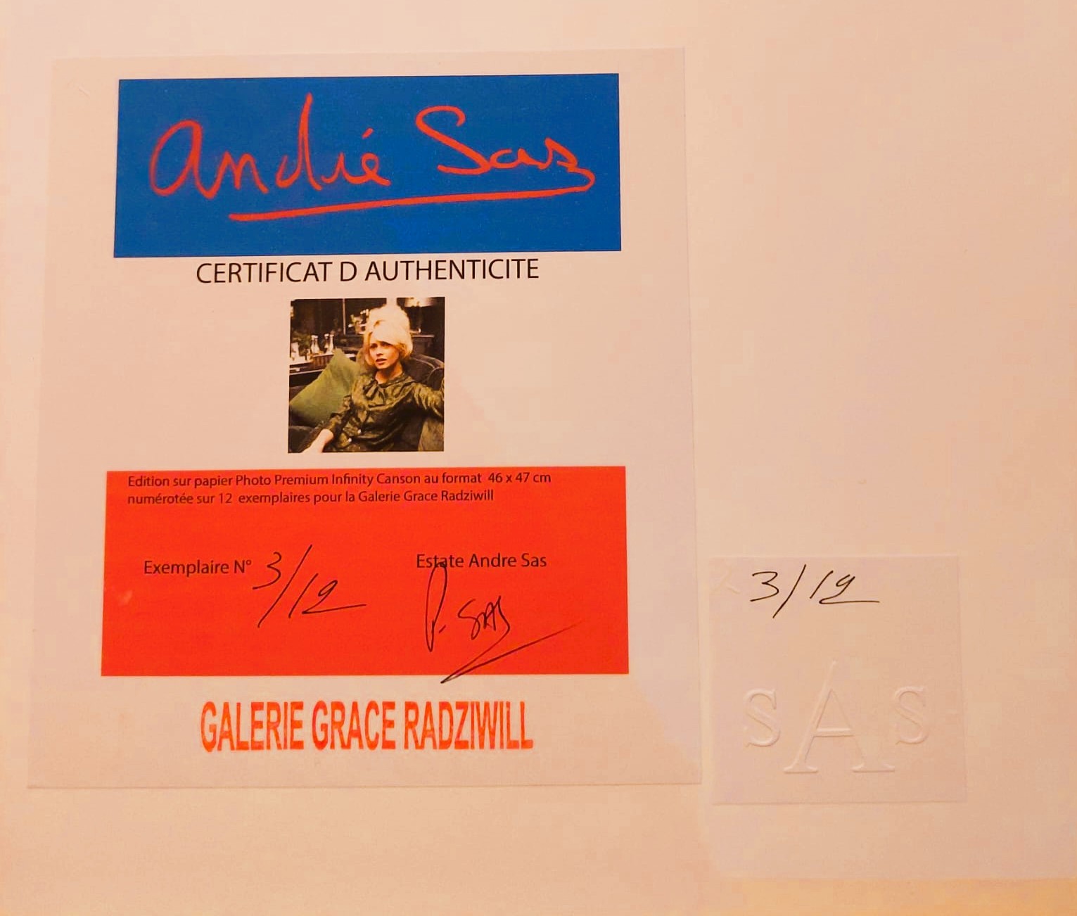 BRIGITTE BARDOT - André SAS / en exposition – Image 2
