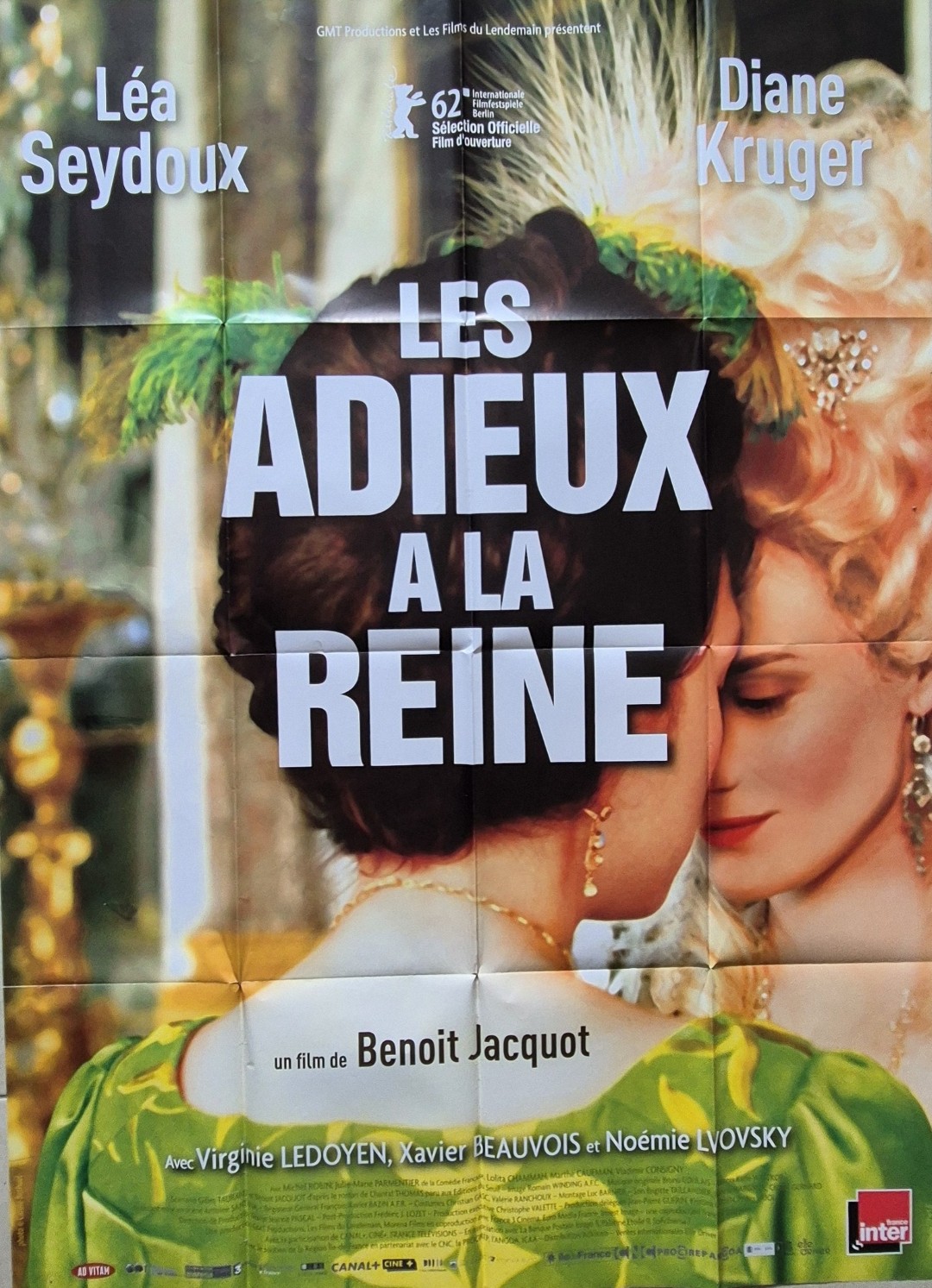 Affiche officielle du film historique français Les Adieux à la reine réalisé par Benoît Jacquot (2012).