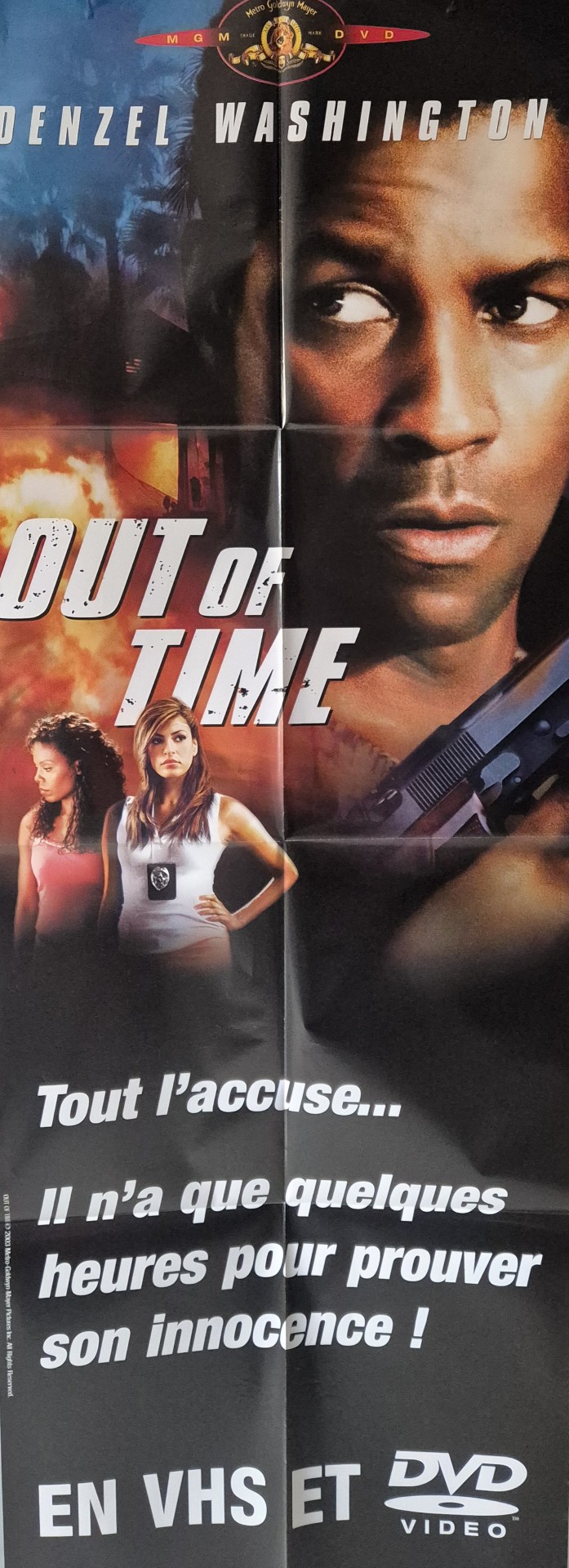 Affiche officielle du film policier américain Out of Time réalisé par Carl Franklin en 2003