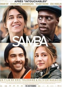 Affiche originale du film Samba 2014 Omar Sy Charlotte Gainsbourg Nakache Toledano cinéma français