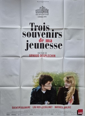 Affiche originale du film Trois souvenirs de ma jeunesse 2015 Arnaud Desplechin cinéma français drame