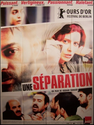 Affiche originale du film iranien Une séparation réalisé par Asghar Farhadi en 2011